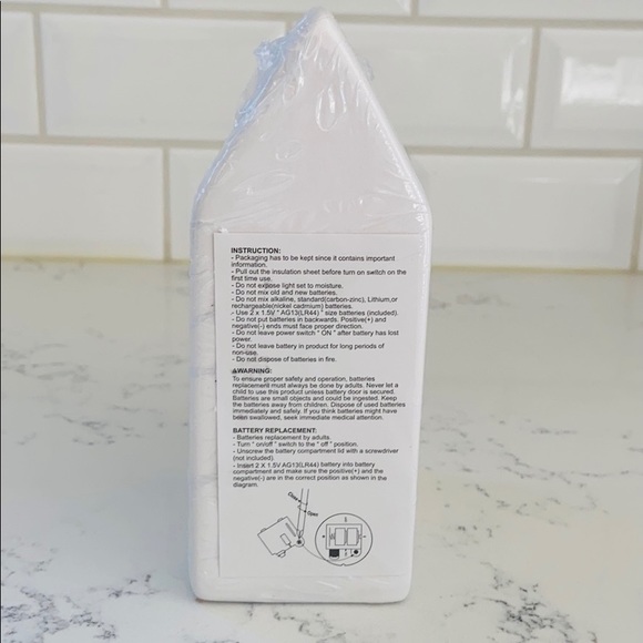 White Ceramic Tall Light Up House - Picture 9 of 15